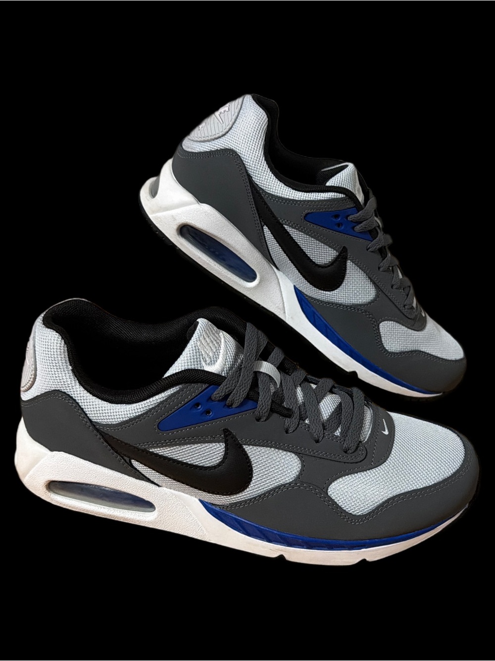 Nike AIR CORRELATE Grey, Black & Blue Sneakers Men’s size 11 EUC - Picture 2 of 12